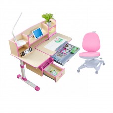 Children Kids Ergonomic Study Desk with Adjustable Swivel Chair Set